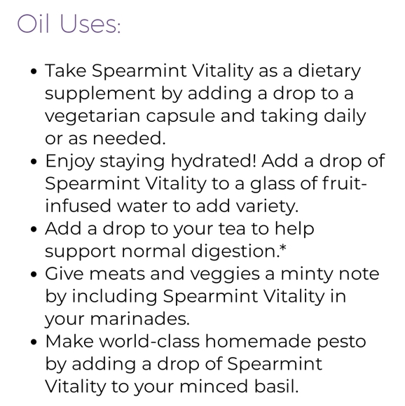 ❌SOLD❌#5005 🆕️ SPEARMINT Vitality Young Living EO *5ml - Picture 4 of 8